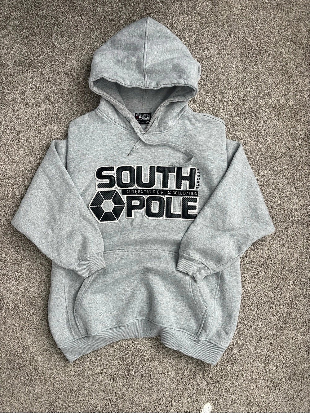 Y2K South Pole men’s XL Gray Graphic Hoodie